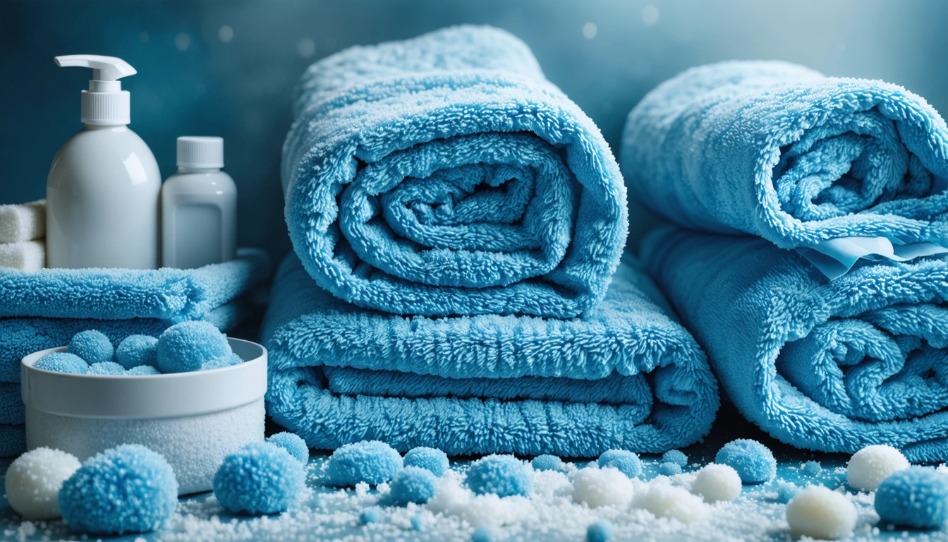 Neatly organized shelf with calm tones